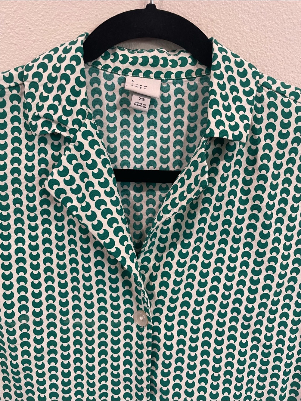 A New Day High-Waist Green Printed Short Set - Picture 4 of 12